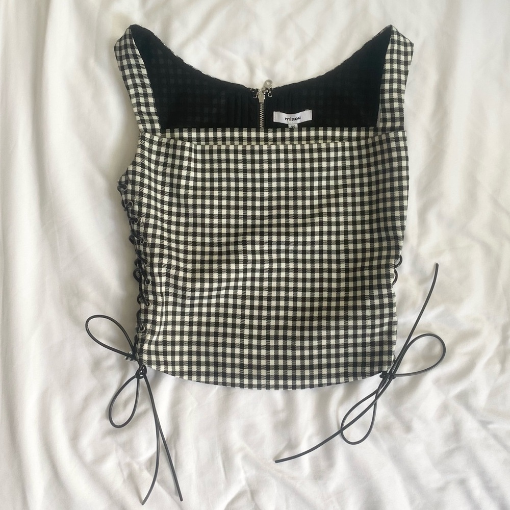 Miaou Gingham Vallois Bustier